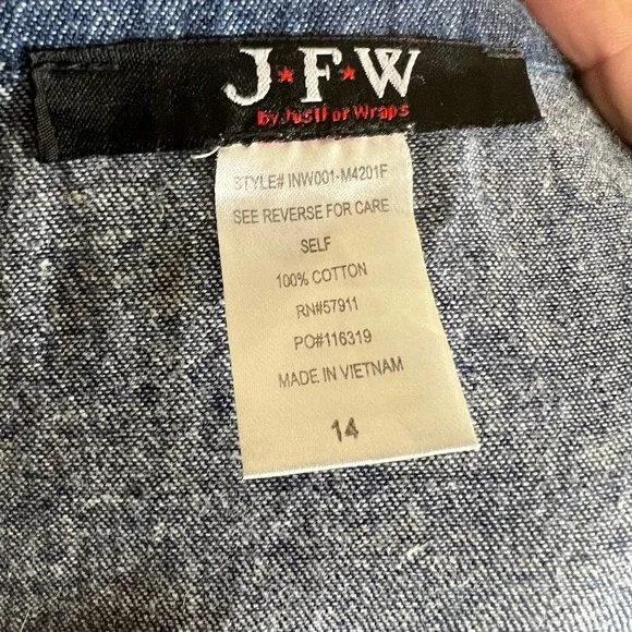 Denim Midi Dress - Picture 4 of 9